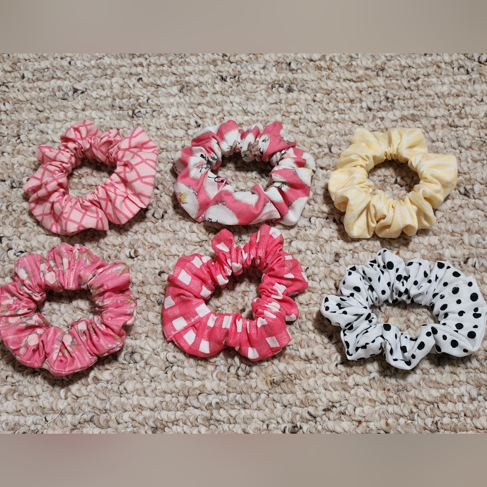 Handmade Mad for Pink Scrunchies